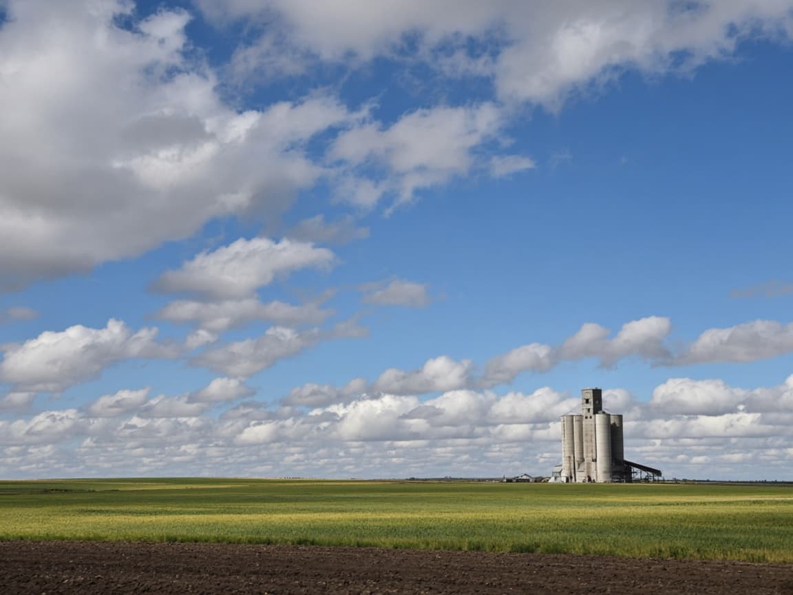 Farmland and sky in Box Elder County