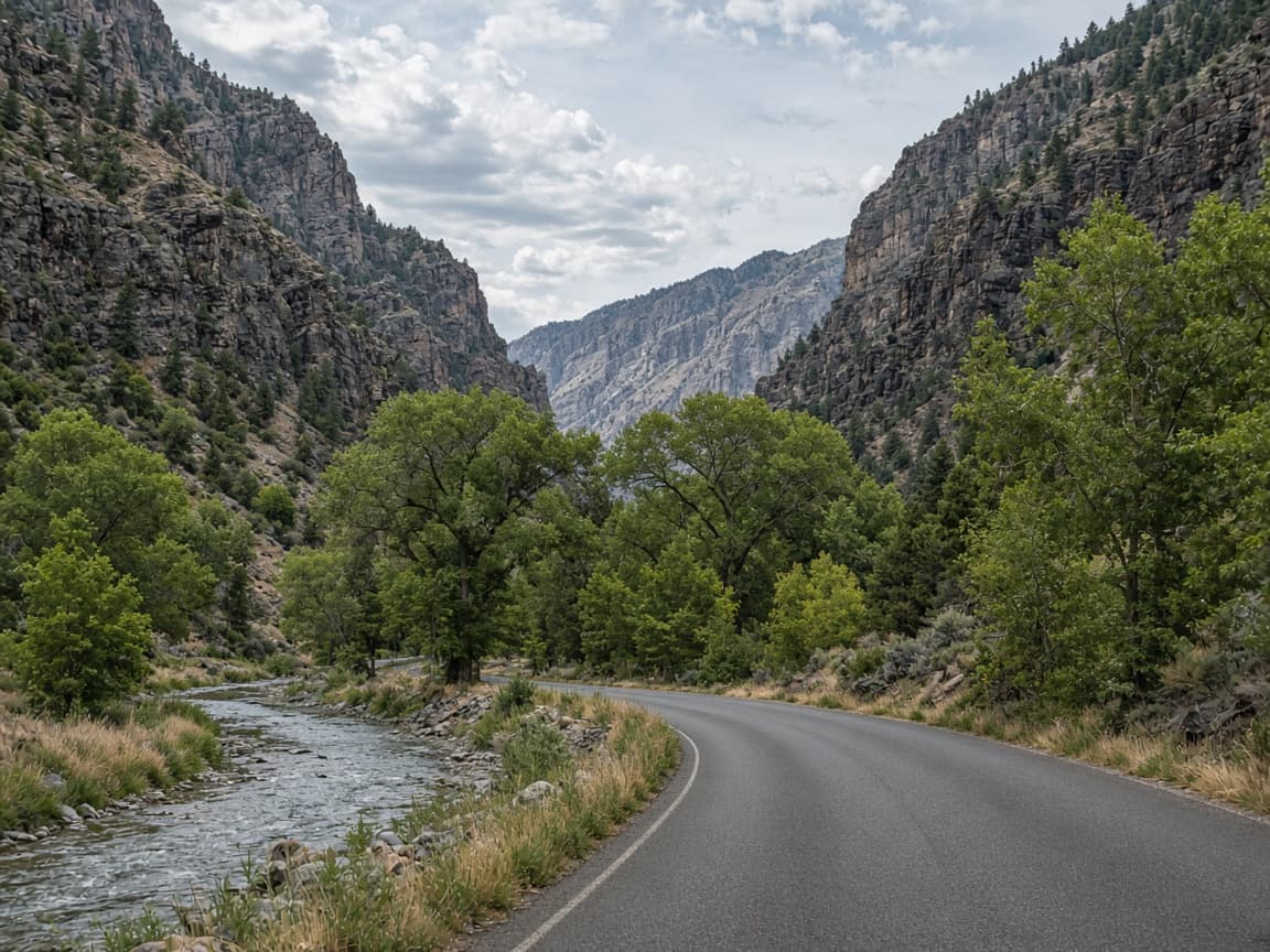 Canyon road in Morgan County